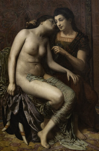 oeuvre de louis eymonnet - les amantes ou scène de harem - huile sur toile