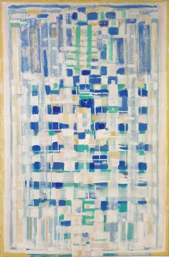 oeuvre de henri castella - sans titre, d367a - huile sur toile