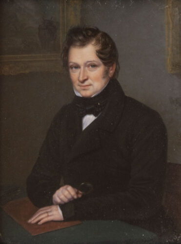 oeuvre de flavien emmanuel chabanne - portrait d’antoine duclaux - huile sur toile