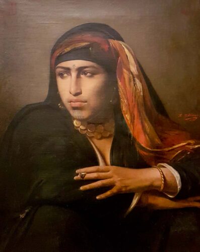 oeuvre de félix clément - fellah femme égyptienne - huile sur toile