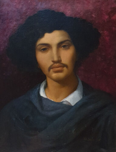 oeuvre de henry joseph dubouchet - bohémien - huile sur toile