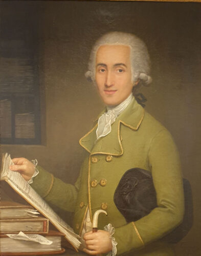 oeuvre de alexis grognard - portrait présumé de camille pernon, marchand et fabriquant de soie