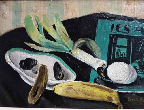 oeuvre de andré camille niogret - nature morte - huile sur toile