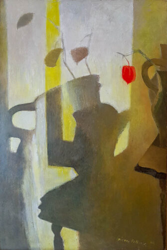 oeuvre de pierre pelloux - coqueret et ombre - huile sur toile