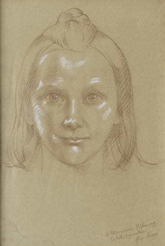 oeuvre de alexandre séon - portrait de petite fille