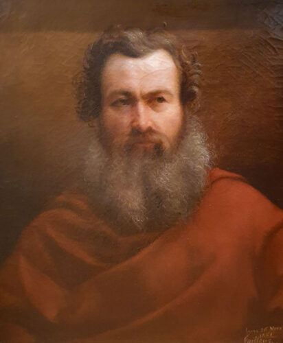 oeuvre de claude-baptiste tailleur - portrait d’un artiste peintre - huile sur toile
