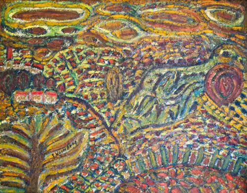 oeuvre de joannès veimberg - paysage - huile sur toile