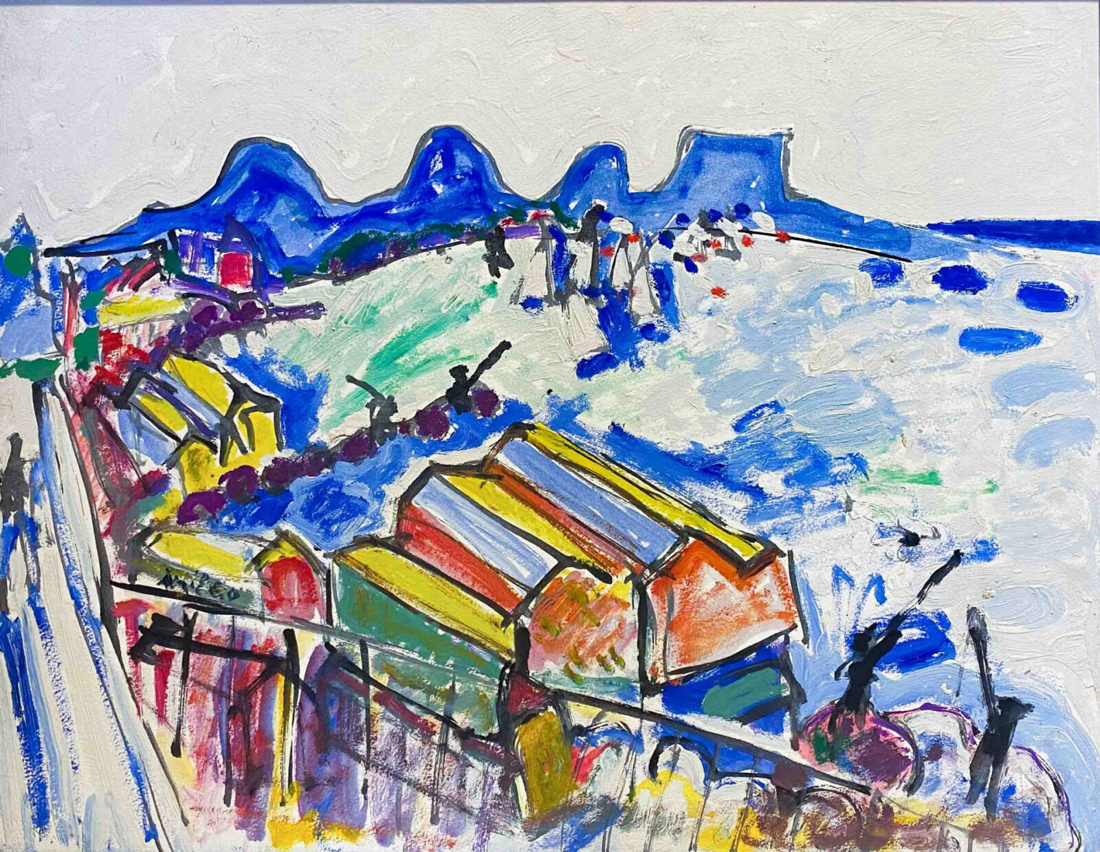 La mer et les montagnes bleues