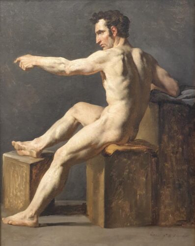 oeuvre de michel dumas - académie d’homme - huile sur toile