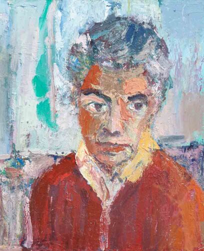 oeuvre de marcel saint-jean - autoportrait- huile sur toile