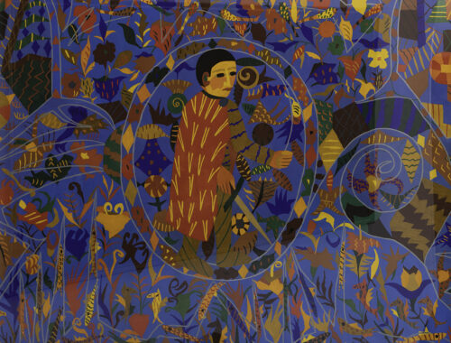 oeuvre de maurice ferréol - castor - gouache sur papier