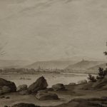 Augustin-Alexandre THIERRIAT (Lyon, 1789 – Lyon, 1870), Vue de Lyon, 1828, Crayon noir et lavis sur papier, 16,5 x 23,5 cm