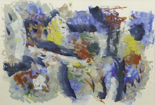 oeuvre de jean chevalier - composition - acrylique sur papier