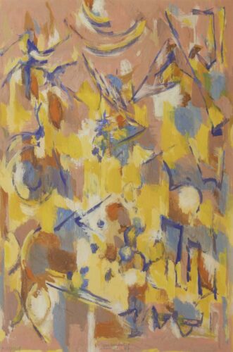 oeuvre de jean chevalier - multiplié - gouache sur papier