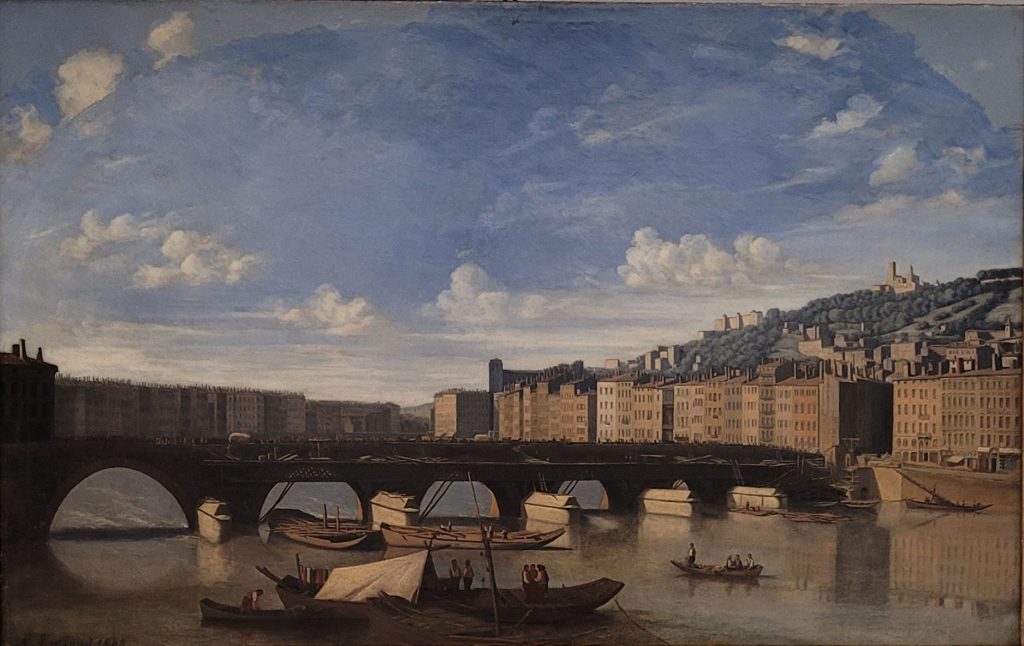 Gaspard Anrioud - Le pont du change, 1845 - Huile sur toile