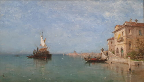 oeuvre de adolphe appian - venise - huile sur toile