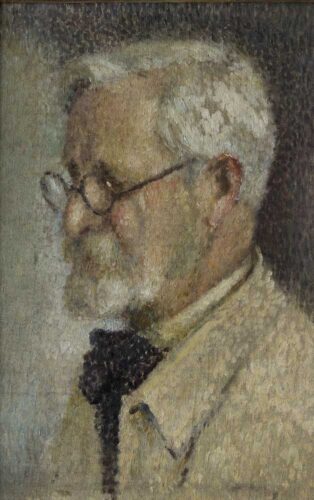 oeuvre de honoré cavaroc - autoportrait - huile sur toile