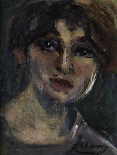 oeuvre de émilie charmy - autoportrait - huile sur toile