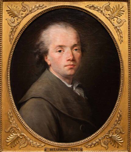 oeuvre de nicolas-benjamin de lapierre - autoportrait - huile sur toile