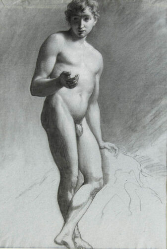 oeuvre de anonyme - académie jeune homme