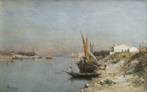 oeuvre de adolphe appian - marine - huile sur toile