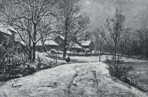 oeuvre de adolphe appian - les flocons - sur papier