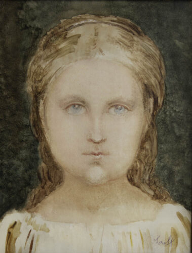 oeuvre de paul borel - portrait de jeune fille de face