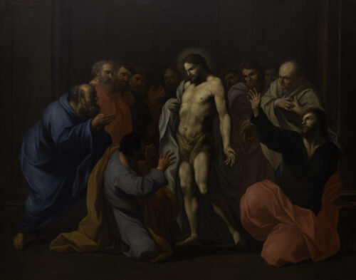 oeuvre de thomas blanchet - l’incrédulité de saint thomas - huile sur toile