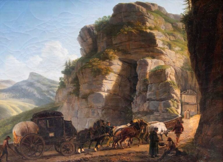 Grotte Des échelles: Le 1er Passage De La Diligence D’italie