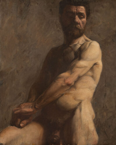 oeuvre de jean puy - académie homme nu - huile sur toile